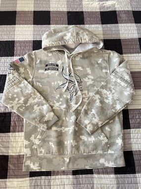 Unbranded Minnesota Vikings Salute to Service Camo Hoodie YXL